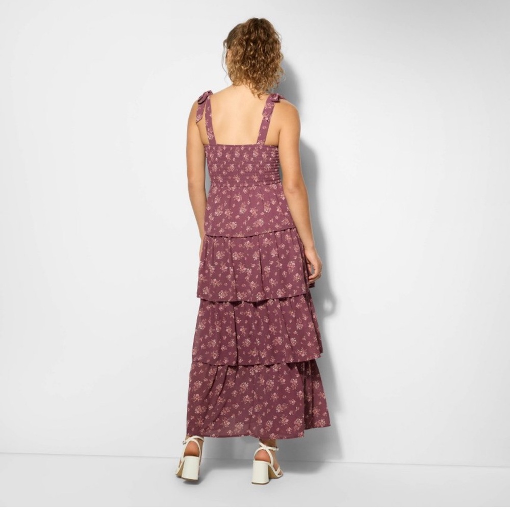 Women's Tiered Maxi A-Line Dress - Wild Fable - Picture 4 of 4